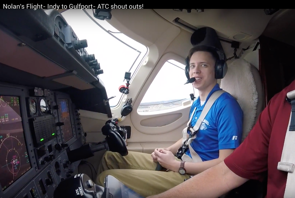 Nolan's Flight-Indy to Gulfport- ATC Shout outs!